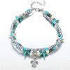 New Conch Rice Beads Yoga Anklet Bracelet Beach Starfish Pendant Shell Crystal Beads Foot Ornaments