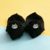 New Cotton Embroidery Cartoon Cat Shallow Mouth Heel Three-Dimensional Ears Ladies Socks