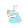 New Creative Cartoon Chemical Equipment Love Rainbow Test Tube Bottle Series Shape Dripping Brooch Bag Badge