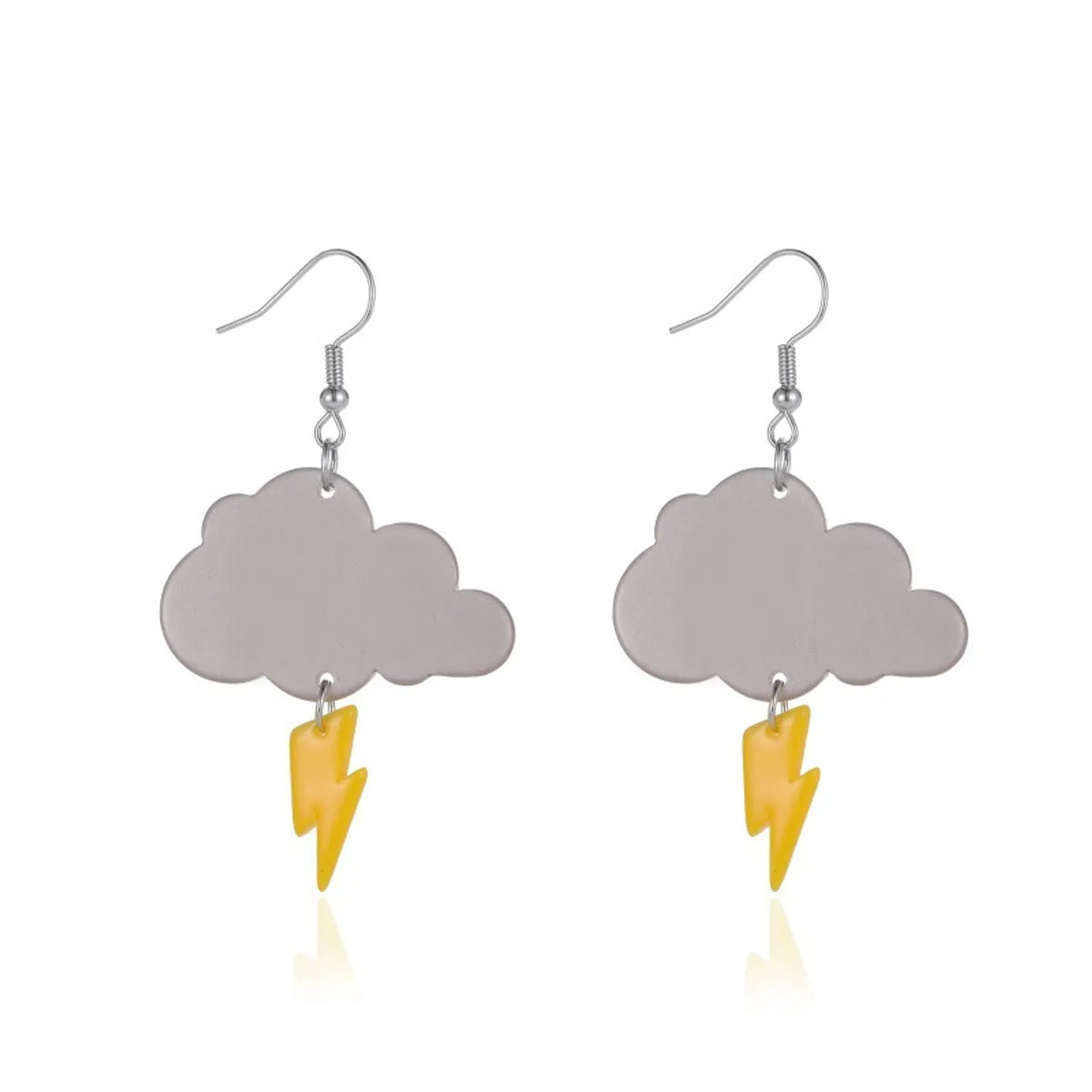 New Creative Cartoon Diy Dark Clouds Lightning Earrings Wholesale Gooddiy