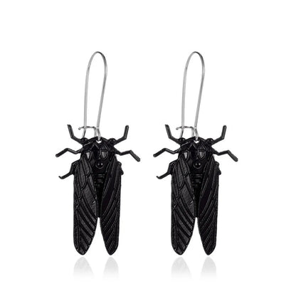 New Creative Insect Golden Cicada Long Earrings Wholesale Gooddiy