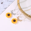 New Creative Jewelry  Jewelry Pearl Sunflower Necklace Female Elegant Fashion Sunflower Pendant