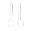 New Creative Korean Tassel Geometric Long Triangle Earrings