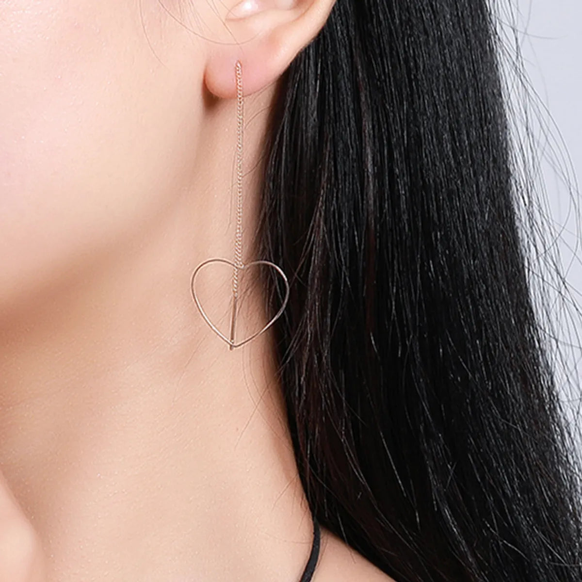 New Creative Korean Tassel Geometric Long Triangle Earrings