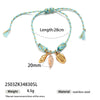 New Creative Stainless Steel Bracelet For Girls With Ceramic Conch And Titanium Steel Pendant Ins Style Nature Animal Zodiac Shape Electroplating Hand Jewelry