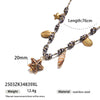 New Creative Stainless Steel Bracelet For Girls With Ceramic Conch And Titanium Steel Pendant Ins Style Nature Animal Zodiac Shape Electroplating Hand Jewelry