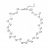 New Creative Retro Simple Drop Shape Pearl And Alloy Clavicle Chain Necklace For Women Set With Pearls