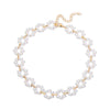 New Creative Retro Simple Drop Shape Pearl And Alloy Clavicle Chain Necklace For Women Set With Pearls
