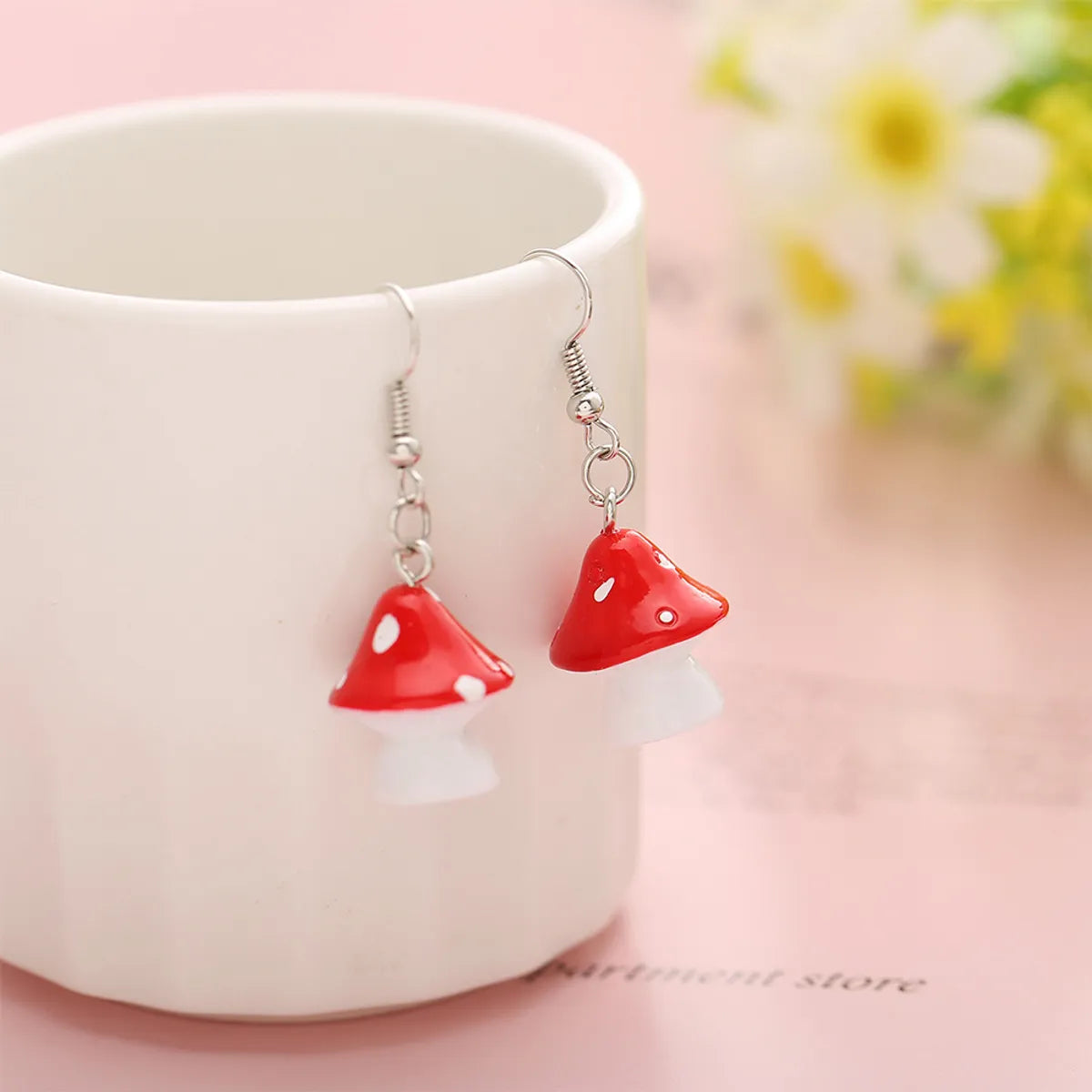 New Creative Simple Fashion Style  Pastoral Mushroom Earrings