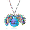 Sunflower Necklace Alloy Simple Plant Flowers Design Electroplating Treatment Process Couple Gift