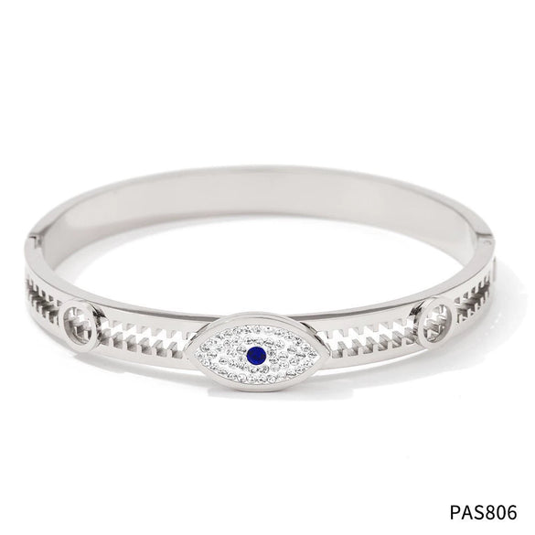 New Diamond Devil's Eye Stainless Steel Bracelet With Electroplating Original Design Exquisite Non Fading For Girlfriends