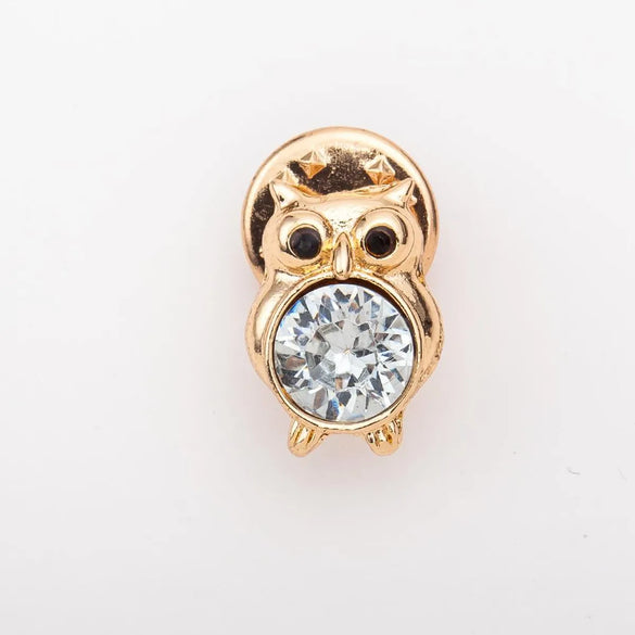 New Rhinestone-Studded Owl Swan Cherry Small Brooches Nhdp148727