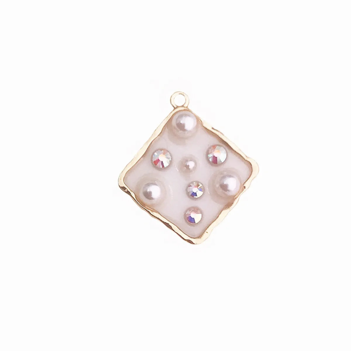 New Diy Ornament Accessories Translucent Drip Love Five-Pointed Star Pendant For Girls Rhinestone Pearl Earring Pendant