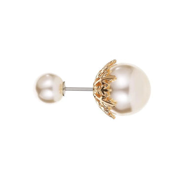 New Double-headed Pearl Word Pin Simple Anti-buffing Brooch Collar Brooch Fashion Wild Neckline Pin Shawl Buckle