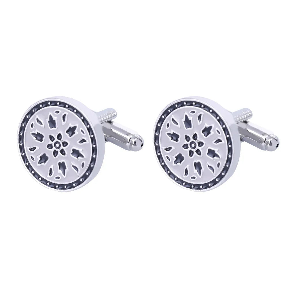 New Drip Oil Men'S Cufflinks To Buckle Fashion Diamond-Studded Metal Cuff Nails