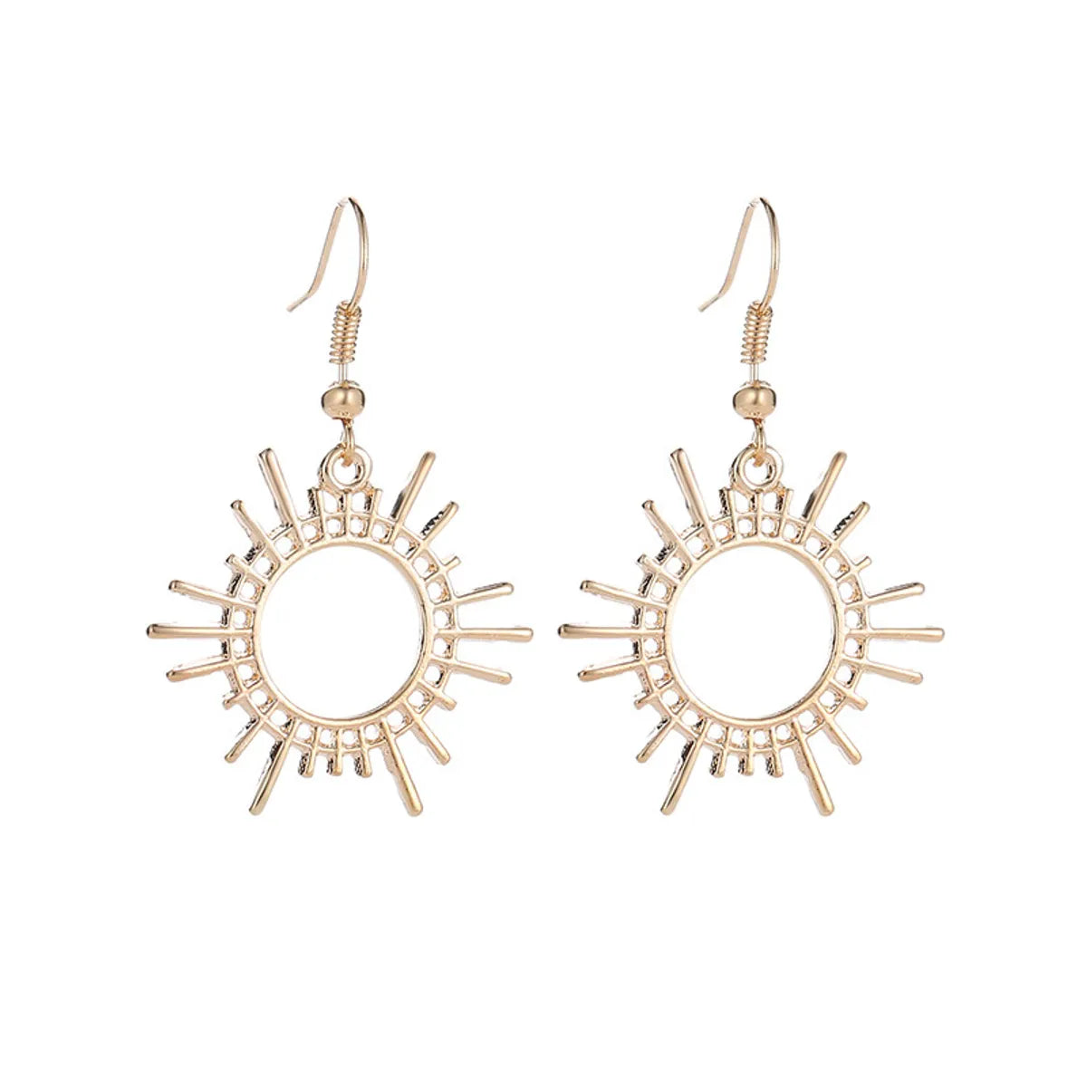 New Earrings Trend Gear Earrings Creative Geometric Alloy Jewelry Sun Earrings Wholesale Gooddiy