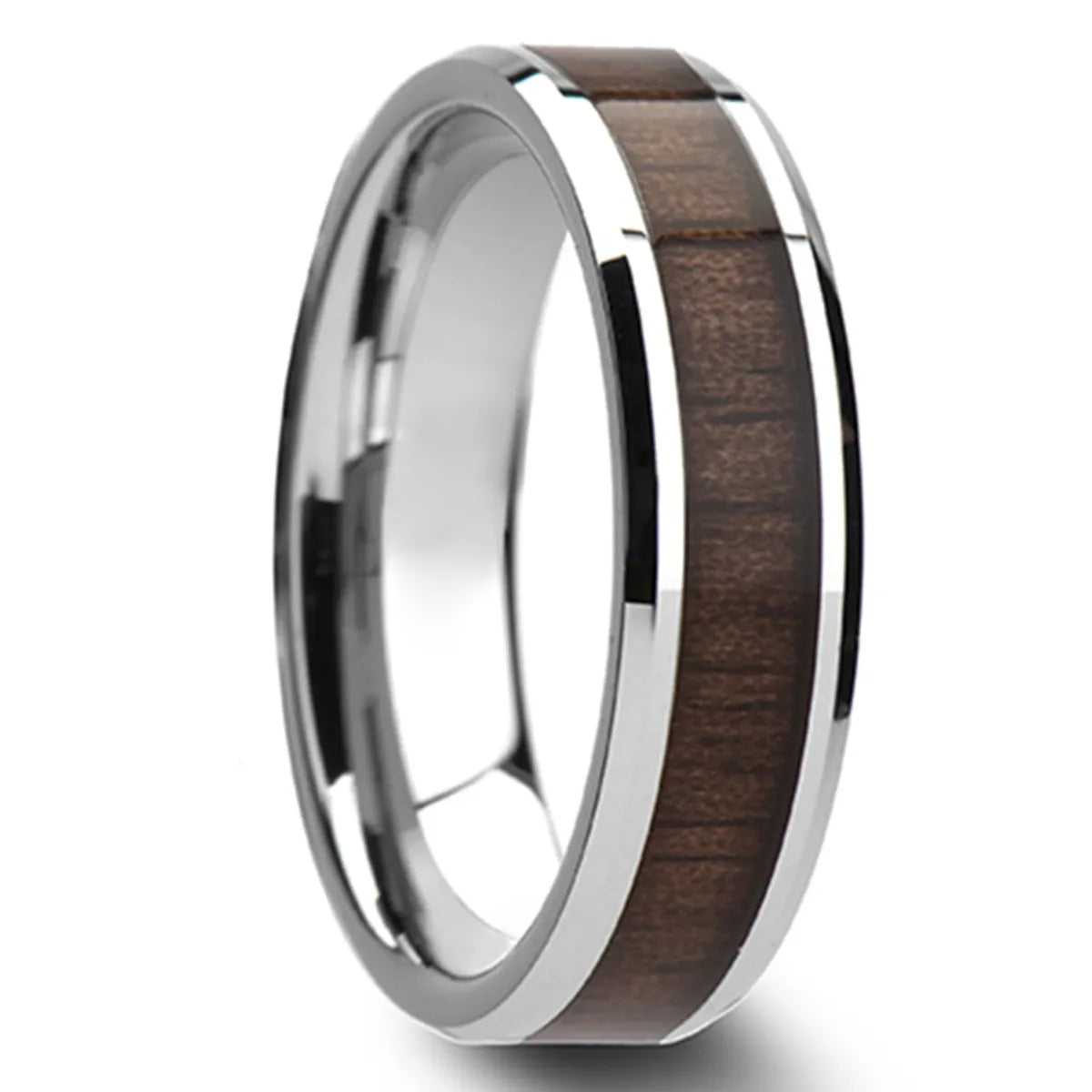 Simple Style Round 304 Stainless Steel Solid Wood Unisex