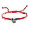 New Evil Eye Blue Eye Bracelet With Red Rope For Unisex Featuring Simple And Geometric Style Creative Palm And Two Round Beads Design
