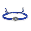 New Evil Eye Blue Eye Bracelet With Red Rope For Unisex Featuring Simple And Geometric Style Creative Palm And Two Round Beads Design