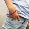 New Evil Eye Blue Eye Bracelet With Red Rope For Unisex Featuring Simple And Geometric Style Creative Palm And Two Round Beads Design