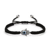 New Evil Eye Blue Eye Bracelet With Red Rope For Unisex Featuring Simple And Geometric Style Creative Palm And Two Round Beads Design