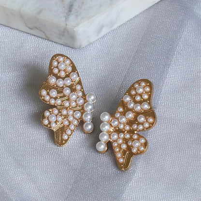 New Exaggerated Earrings Butterfly Diamond Earrings Wholesale