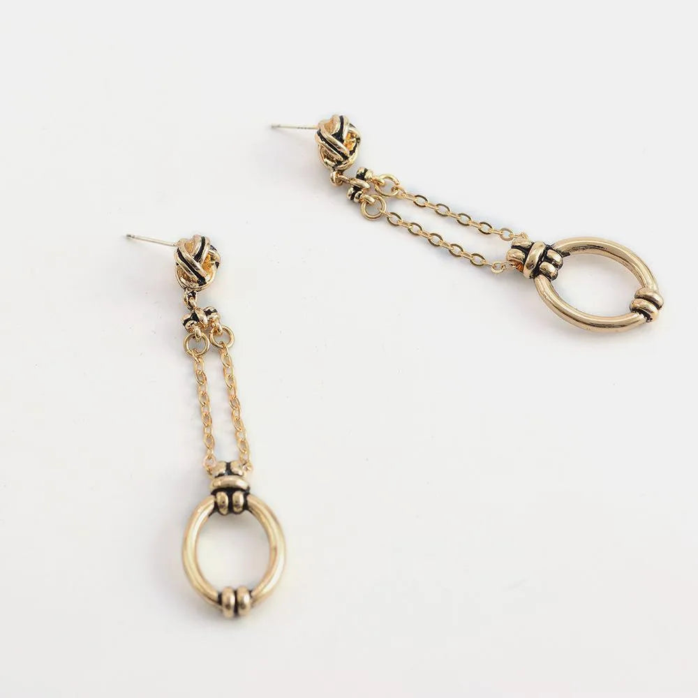 New Exaggerated Earrings S925 Silver Needle Popular Retro Long Wild Earrings Wholesale