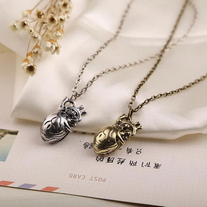 New Fashion Anatomical Heart Pendant Necklace Wholesale