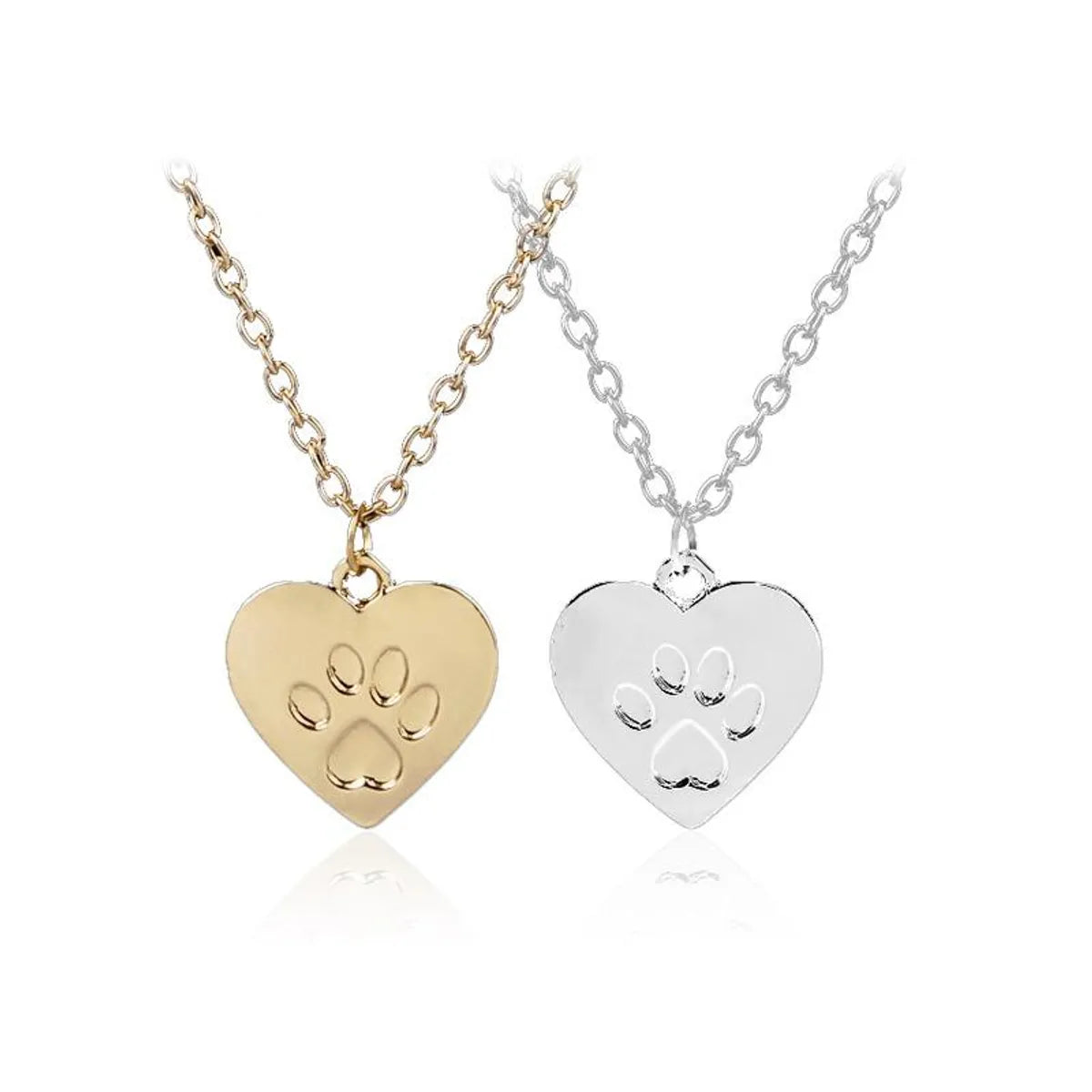 Fashion Heart Alloy Plating Women's Necklace