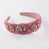New Fashion European And American Style Baroque Diamond-Encrusted Rice Beads Personalized Headband Ladies Prom Street Shot Gorgeous Hair Accessories Women