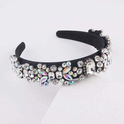 New Fashion Baroque Multicolor Diamond-Studded Rhinestone Headband