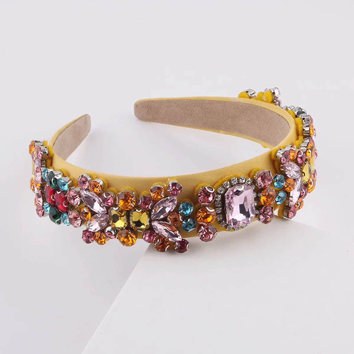 New Fashion Baroque Multicolor Diamond-Studded Rhinestone Headband