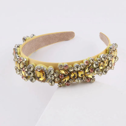 New Fashion Baroque Multicolor Diamond-Studded Rhinestone Headband