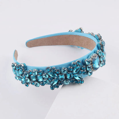 New Fashion Baroque Multicolor Diamond-Studded Rhinestone Headband