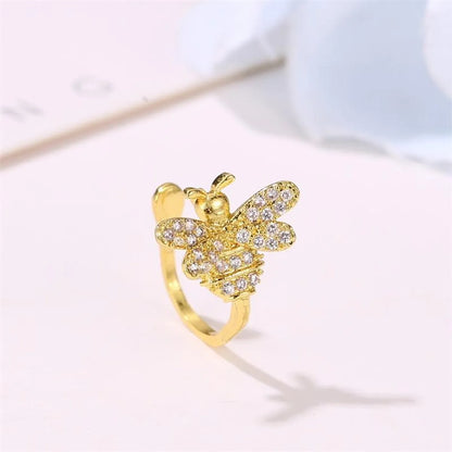 New Fashion Diamond Insect Ear Bone Clip Female Cute Little Bee Ear Clip Wholesale