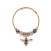 New Fashion Diy Unisex Adjustable Diamond Geometric Bees Pendant Alloy Stainless Steel Bracelet