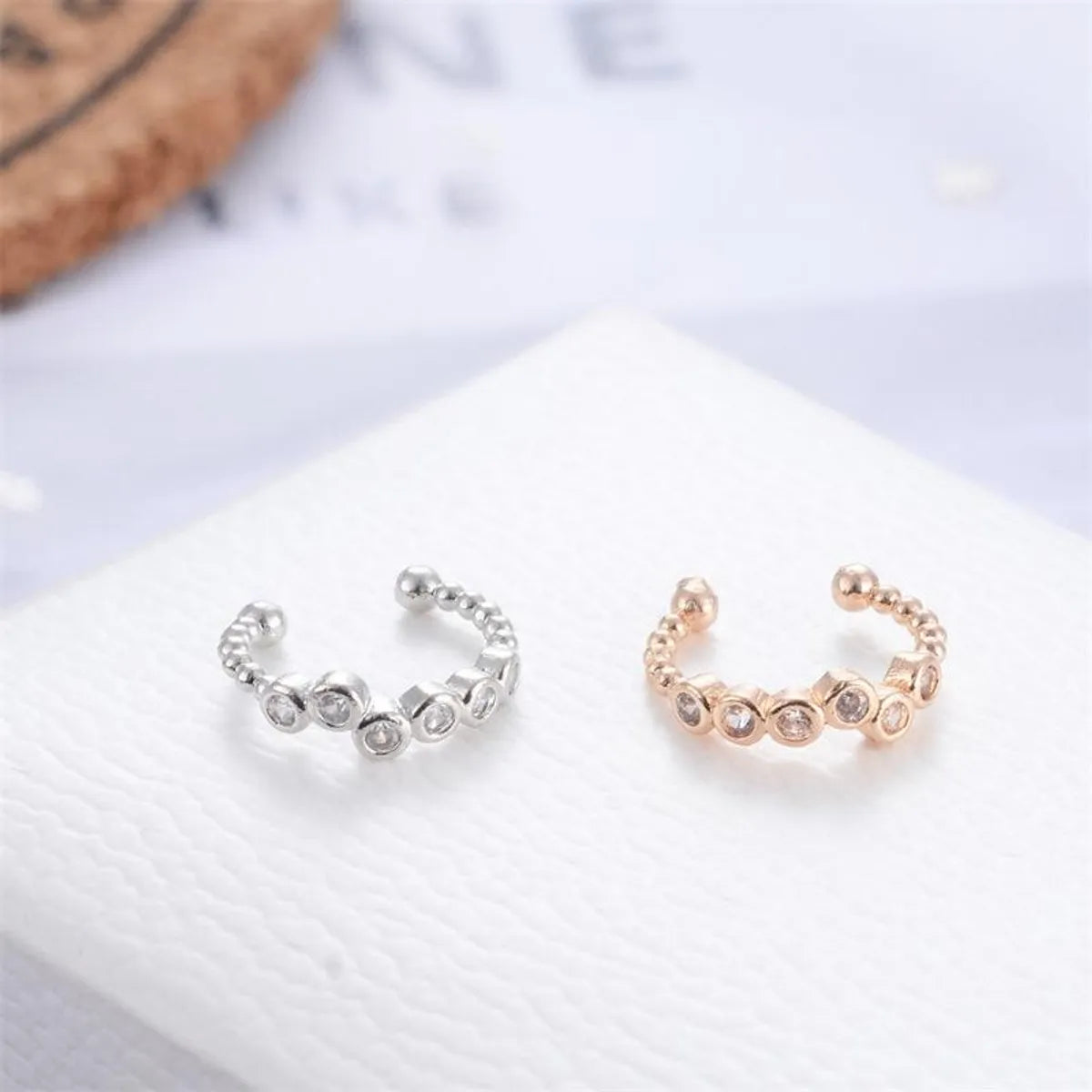 New Fashion Earrings Beads Ms. Ear Bone Clip U-Shaped Earrings Diamond Free Earrings Ear Clips Wholesale