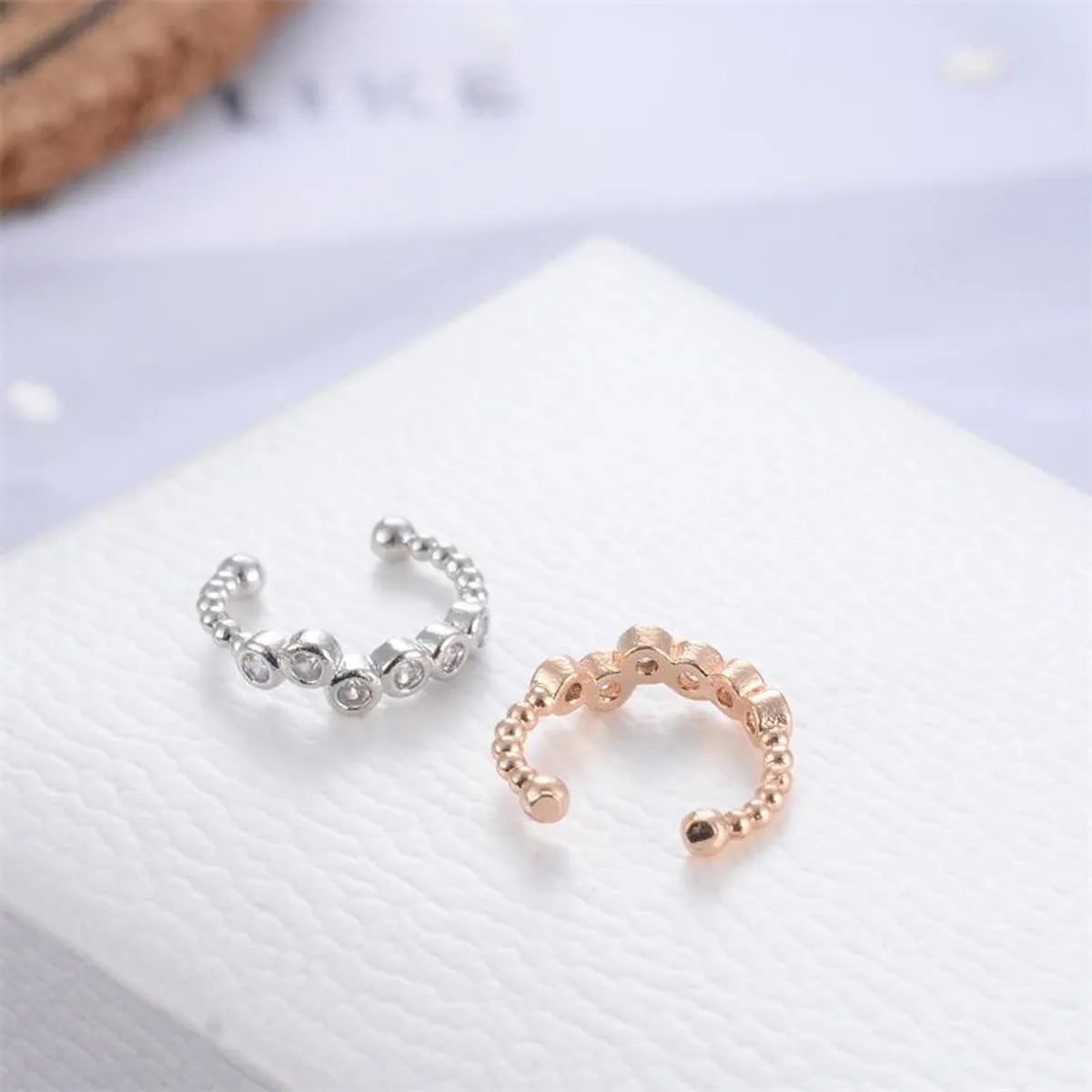 New Fashion Earrings Beads Ms. Ear Bone Clip U-Shaped Earrings Diamond Free Earrings Ear Clips Wholesale