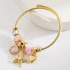 New Fashion Geometric Alloy Bracelet With Diamond Star Shell Pendant Set With Diamonds Unisex