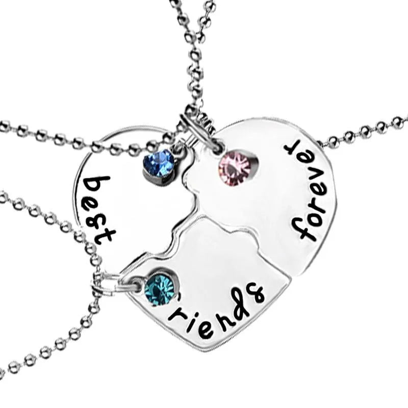 Ig Style Letter Heart Shape Alloy Artificial Gemstones Women'S Necklace