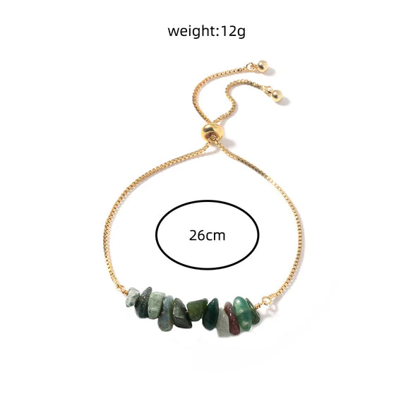 New Fashion Jewelry Indian Agate Natural Gravel Venetian Bracelet