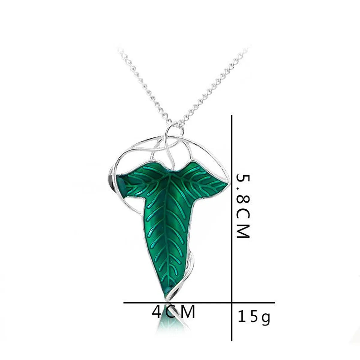 New Fashion Lord Of The Rings Elf Leaf Necklace Brooch Dual-use Western Decorative Pendant Pendant