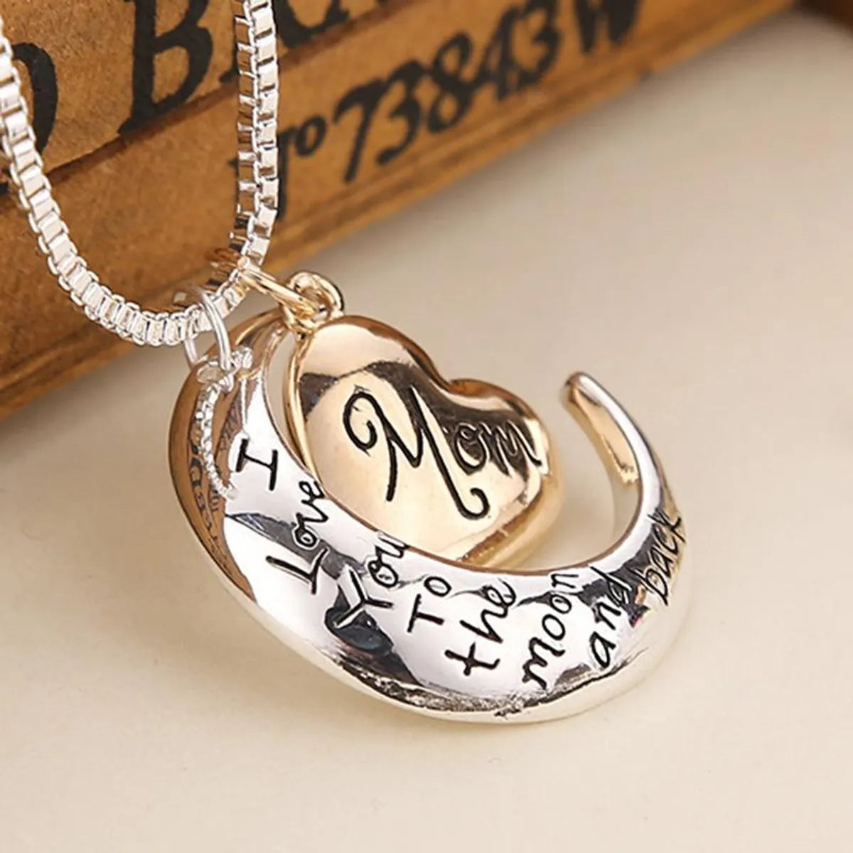 New Fashion Love Pendant I Love You Mom Sweater Chain Necklace Yiwu Gooddiy Wholesale