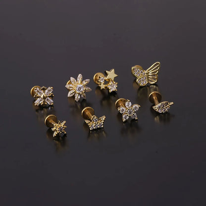 New Fashion Micro-inlaid Zircon Earrings