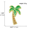 New Fashion Plant Coconut Tree Cactus Leaves Alloy Brooch Wholesale