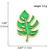 New Fashion Plant Coconut Tree Cactus Leaves Alloy Brooch Wholesale