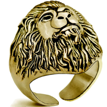 New Fashion Punk Lion Shape Ring Wholesale Nihaojewelry