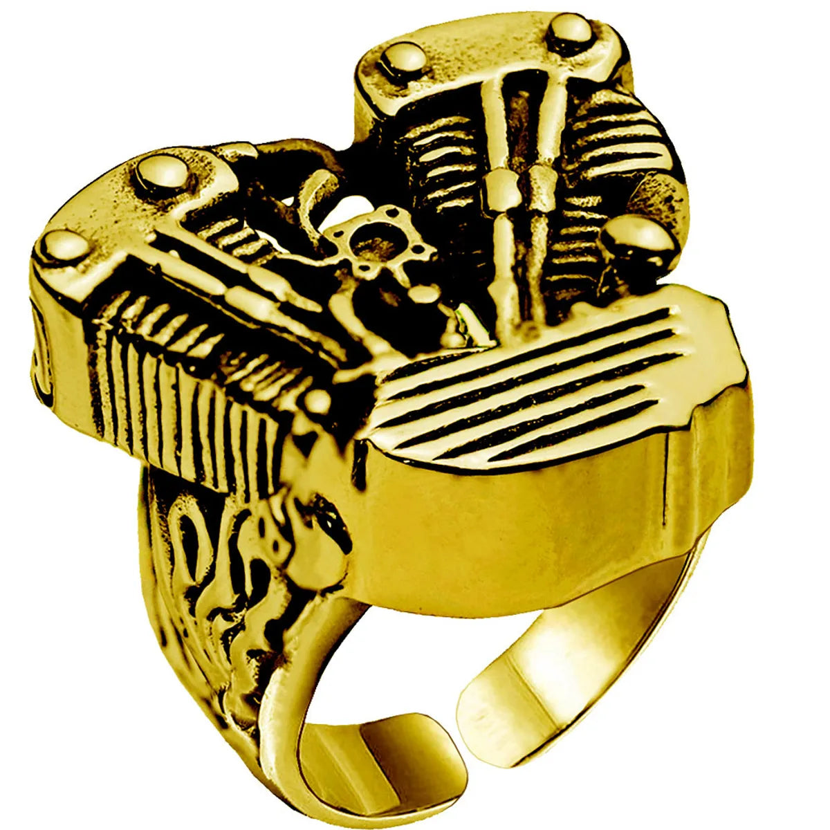 New Fashion Punk Lion Shape Ring Wholesale Nihaojewelry