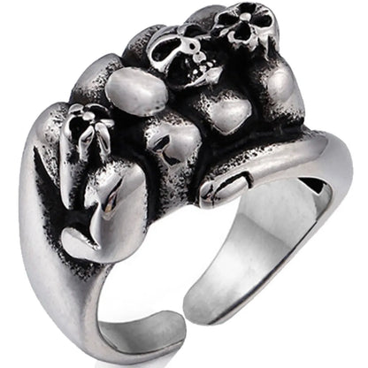 New Fashion Punk Lion Shape Ring Wholesale Nihaojewelry