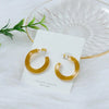 New Fashion S925 Silver Needle Colorful Dripping Alloy Earrings Fashion Generous C-Shaped Earrings Wholesale